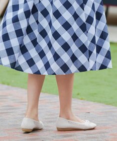 Tiaclasse 【小倉優子さん着用】リボンニットフラットパンプス