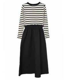 Green Parks ・ＥＬＥＮＣＡＲＥ　ＤＵＥニット＆ジャカードワンピース