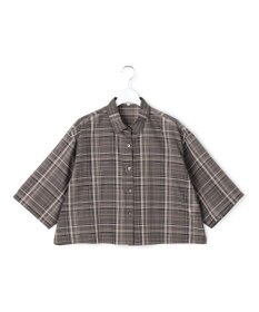 23区 【先行予約】ハイツイストシアーチェック クロップド シャツ