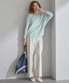 23区 【Oggi4月号掲載/洗える】ハイカウントライトクロス クロップド パンツ