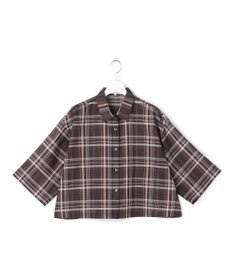 23区 【先行予約】ハイツイストシアーチェック クロップド シャツ
