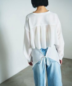 GRACE CONTINENTAL バックシャンオーバーシャツ