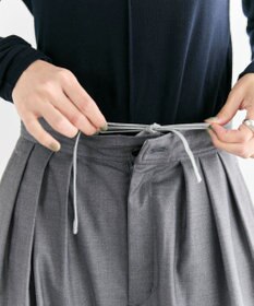 #Newans 【洗濯機可/しわになりにくい】ベリーワイドパンツ