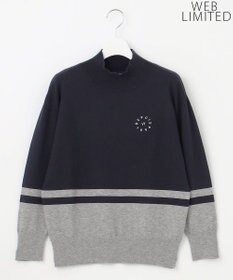 23区GOLF 【WOMEN/EC限定】カラーブロック モックニット