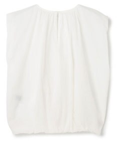 uncrave シアープルーフナイロン ギャザーブラウス