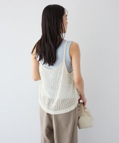 CRAFT STANDARD BOUTIQUE ノットヤーン透かしビスチェ