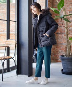 ANY 【洗える】スムースタッチ ショート丈ダウンコート