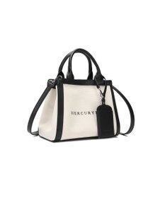 style code 【MERCURYDUO/マーキュリーデュオ】カードケース付 軽量キャンバスロゴ 2WAYトートバッグ