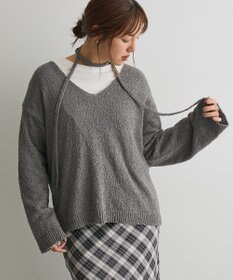 CRAFT STANDARD BOUTIQUE ファンシーヤーンVネックプルオーバー