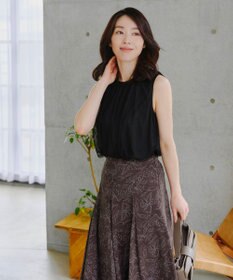 Tiaclasse 【洗える】フラワープリントスカート