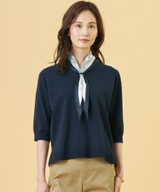 J.PRESS LADIES L 【2WAY・シーンレスに活躍】SCARF KNIT Vネック ニット