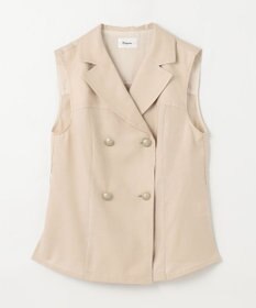 GRACE CONTINENTAL リネンタッチダブルブラウス