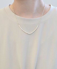 Pisceans プレスチェーン×淡水パールネックレス