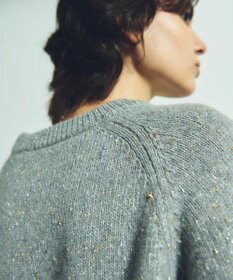GRACE CONTINENTAL カシミヤ混ラメニットトップ