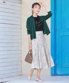 Tiaclasse 【洗える】フラワープリントスカート