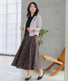 Tiaclasse 【洗える】フラワープリントスカート