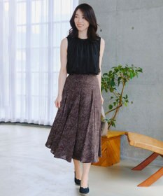 Tiaclasse 【洗える】フラワープリントスカート