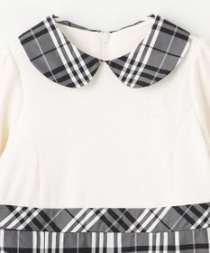 組曲 KIDS 【100㎝】チェックタフタドッキング ワンピース