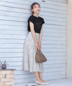 Tiaclasse 【洗える】フラワープリントスカート