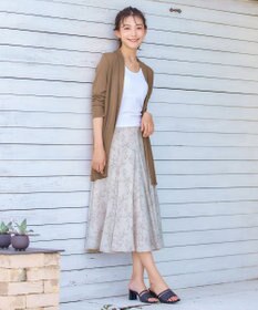 Tiaclasse 【洗える】フラワープリントスカート