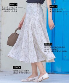 Tiaclasse 【洗える】フラワープリントスカート