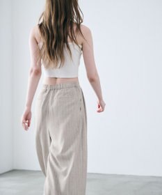 uncrave リネンライクツイル ワイドパンツ