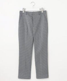 J.PRESS LADIES L 【洗える】シャークスキンハウンドトゥース テーパード パンツ