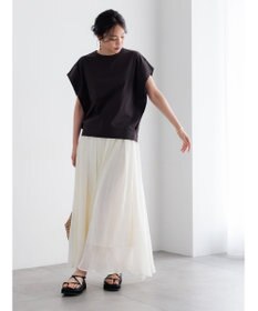 Te chichi シャンブレーボイルスカート