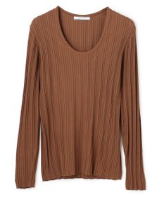 BEIGE， LABRADO / ランダムリブ Uネックニット