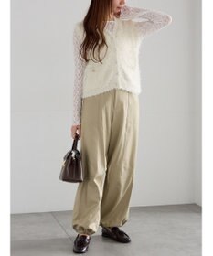 Te chichi パッチワークレースクルーネックTOPS《2025Autumn catalog vol.2 item》