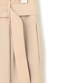 ICB 【接触冷感・UVカット・洗える】 T/Rドライリネン ワイドストレートパンツ