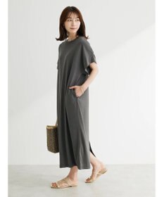 Green Parks 接触冷感　袖切替えカットワンピース