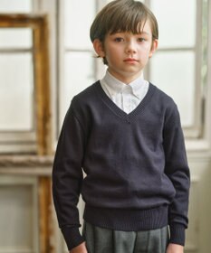J.PRESS KIDS 【140-170cm】Vネック プルオーバー ニット