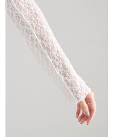 Te chichi パッチワークレースクルーネックTOPS《2025Autumn catalog vol.2 item》