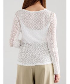 Te chichi パッチワークレースクルーネックTOPS《2025Autumn catalog vol.2 item》