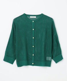 ANY メッシュパターンニットカーディガン