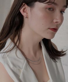 Phoebe 【金属アレルギー対応】ワンタッチメタルフープミニピアス　シルバー/サージカルステンレス