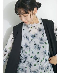 CRAFT STANDARD BOUTIQUE プリント柄スタンドネックプルオーバー