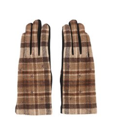 UNBILLION カシュネ cache nez / スター刺繍チェック手袋
