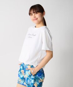 OP／FILA 【Ocean Pacific】裾ブラウジングTシャツ付き４点セット水着