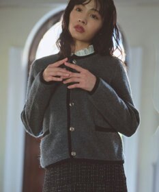 Feroux ブークレー ニット ジャケット