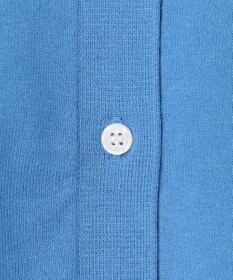 ANY L コットンブレンドポロカーデ