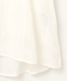 #Newans シアーチェックボリュームブラウス