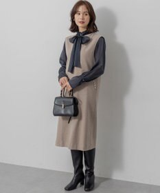 組曲 L 【WEB限定】シャイニーオーガンボウタイ付き ブラウス