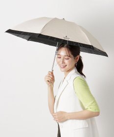 MOONBAT 【晴雨兼用日傘】ランバン コレクション（LANVIN COLLECTION） 折りたたみ日傘 グログランリボン