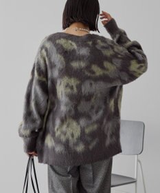 AMERICAN HOLIC ニュアンス柄ニットカーディガン