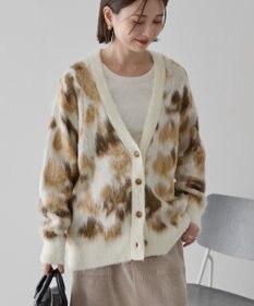 AMERICAN HOLIC ニュアンス柄ニットカーディガン