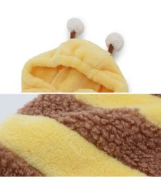 PET PARADISE ペットパラダイス もこもこ なりきり パーカー 《蜂》 小型犬 超小型犬
