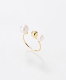 Phoebe 【金属アレルギー対応】ミックスドットリング　ゴールド/ニッケルフリー/パール