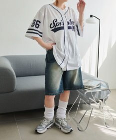 WEGO ベースボールメッシュビッグシャツ